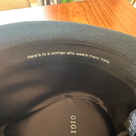 NWOT GIGI PIP Zephyr Rancher in Black / M/L 59 with Triple Strand Band in Brown - Picture 11 of 13